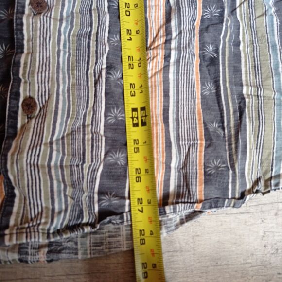 Tommy Bahama Hawaiian Shirt Mens L Button Up Aloha Silk Short Sleeve Flaw - Picture 4 of 7